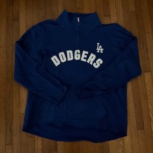 RARE - Victoria’s Secret Pink Dodgers Half Zip - It’s Time for Dodger Baseball M